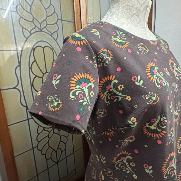 Matilda Jane Friends Forever Brown Maja Ponte Knit Dress Size L - Picture 8 of 16